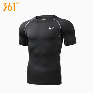 361 tights men's sports fitness quick-drying clothing training running high elastic sports sweat-wicking tops underwear base elite short-sleeved 3xl