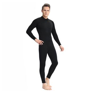 Blue dive cross-border 3mm one-piece wetsuit water rescue warm snorkeling coach paddleboard surfing cold-proof jellyfish wetsuit 3mm black 2xl