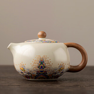 Tangfeng ru kiln teapot tea household single pot high-end ceramic ice crack glaze xishi pot one-person kung fu tea drinking equipment