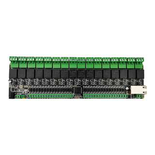 Modbus rtu 2/4/6/8-channel network relay ethernet output remote control io module tcp/ip 16-channel network relay plc industrial control modbustcp/ip x 12v