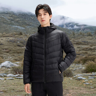 Trailblazer snow fox primaloft gold label p cotton jacket men's windproof hooded cotton jacket winter warm casual jacket lightweight women black - men's xl