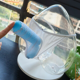 T-string men's sexy transparent see-through opening breathable jj sleeve bag t underwear u convex temptation bullet separation white xl