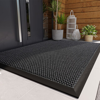 Qiqijia villa heavy industry entrance door floor mat gate outdoor carpet door mat anti-slip foot mat entrance door rubber-resistant dirty mat