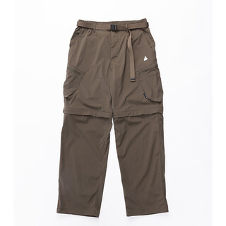 Awake stone outdoor quick-drying pants for men and women, fishing multi-pockets, detachable long and short two-wear functional overalls, mountaineering hiking pants, khaki 2xl