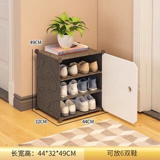 Kosi simple shoe rack doorway home 2024 new popular shoe box storage box multi-layer small shoe cabinet dormitory 1 column 3 layers