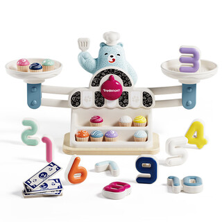 特宝儿（topbright）特宝儿小熊天平秤数学玩具儿童益智钱商亲子 小熊天平数字游戏120560