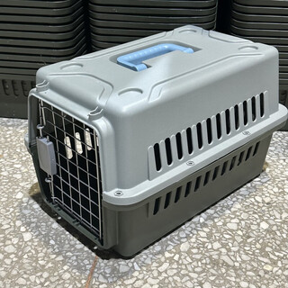 Cat flight box, cat cage, portable out-of-door pet transport box, car dog cage, train portable cat box, mysterious green, bare box (48 32 30)
