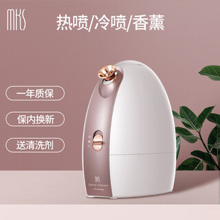 Mks vaporizador facial frío y caliente vaporizador facial doméstico dispositivo hidratante en aerosol frío y caliente dispositivo de belleza humidificador facial oro rosa
