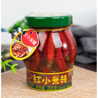 佳仙小米辣250g小米椒泡椒青红双色山椒自制泡椒凤爪凉拌菜调味 佳仙250g红小米辣两瓶