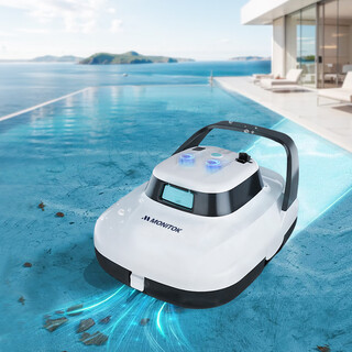 Monitok american swimming pool fully automatic suction machine wireless cleaning robot fish pond turtle pool bottom underwater vacuum cleaner american swimming pool sweeping robot (6000 mah)