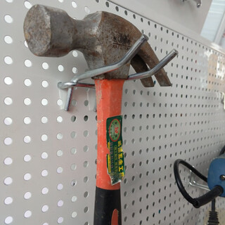 Perforated board hardware hooks, household hooks, porous board hooks, hanging pliers, round hole boxes, plastic boxes, thickened double lines