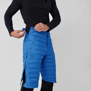 Ski down shorts, down lining, three-quarter down pants, suitable for skiing, cycling, and outdoor use. black xxxl