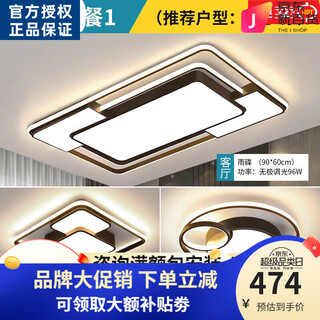 Op lights complete collection of 2024 living room, bedroom lights, dining room lights, lighting combinations, whole house package, ceiling light, atmospheric main light, package 1 (two rooms)