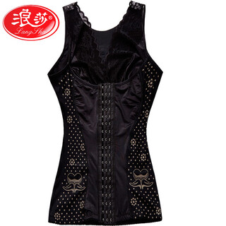 Langsha shapewear for women after childbirth, waist and tummy control, tight-fitting vest top, waist and belly control underwear for women, one piece black 3xl recommended 151-165 jin jin equals 0.5 kg