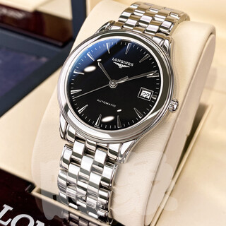 Second-hand 99 new longines longines military flag series swiss watch men's watch fully automatic watch men's mechanical watch thin real diamond swiss watch swiss watch recycling single watch 35.6mm black wire rod engraved l4.774.4.52.6