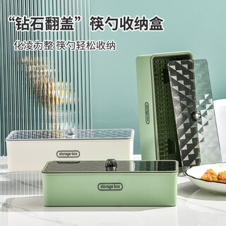 Ou runzhe chopstick box portable household tableware dust-proof and drainable chopstick tube restaurant chopstick spoon multi-functional storage box
