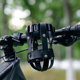 Bicycle water cup holder, electric vehicle milk tea holder, adjustable coffee cup holder, universal water bottle holder, bicycle riding equipment, black cup net + black cup holder