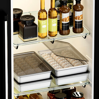 Xuanyan 304 stainless steel crisper 3l food grade dumpling storage box refrigerator dumpling wonton box food freezing box 304 stainless steel dumpling storage box 1 layer