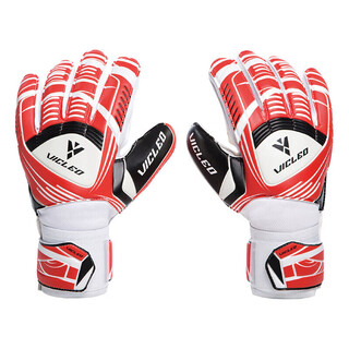 Vicleo professional finger guard children and adults football goalkeeper gloves gantry goalkeeper gloves (with finger guard) 16z15001 red no. 8