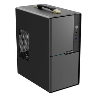 Thermaltake (tt) king kong mini handle version chassis computer host black (m-atx motherboard/business office/portable/mini/thick hardware/multi-fan position)