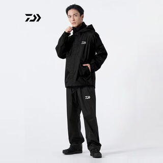 Daiwa japan's 24 styles of rock fishing suits dr-3822 outdoor rainproof suit fishing suit sea fishing lure jacket black m