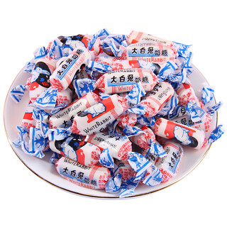 Guanshengyuan white rabbit milk candy original flavor gummy 500g mixed flavor wedding candy candy children's snacks in bulk white rabbit original flavor 500g in bulk (about 90 pieces)