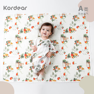 Kordear baby diaper pad waterproof and breathable children's baby pure cotton washable mattress menstrual period sheet watercolor rabbit
