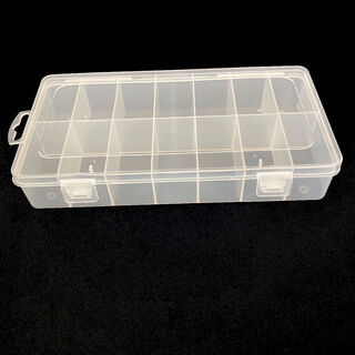 Huili's 14-grid fixed parts box component box storage box screw box accessories fishing gear box doll storage box transparent