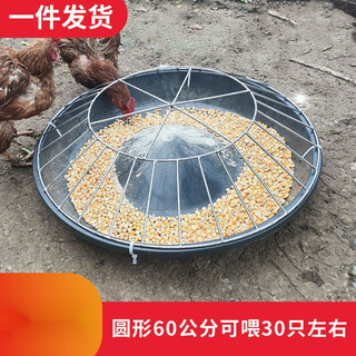 Chicken feeding trough chicken automatic feeder free range chicken chicken feeding artifact can not knock over the chicken, duck and goose beef tendon basin 60 beef tendon feeding trough for chicken and duck 30 holes