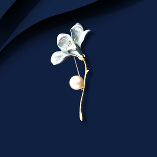 Marco bizzarri high-end brand brooch brooch high-end women's magnolia brooch temperament corsage anti-exposure pin women's gift new year's gift for mom and teacher's day gift for teacher