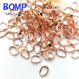 Fat donglai same style 18k gold buckle head 18k rose gold necklace buckle buckle accessories white l gold jade jade pendant buckle au750 rose gold open melon seed buckle