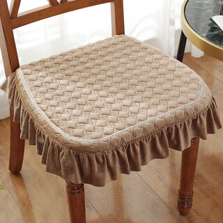 Frangomu cushion home dining chair cushion chair butt cushion winter thickened non-slip european dining table and chair cushion stool cover seat cushion nimilan-coffee 43x45cm universal size single piece