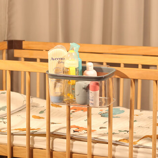 Clcey crib hanging storage basket bed rail storage bag bedside hanging bag hanging basket diaper table storage box bed hanging blue