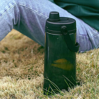Lock&lock large capacity water bottle sports straw water cup fitness portable cold water bottle 2l black abf795blk