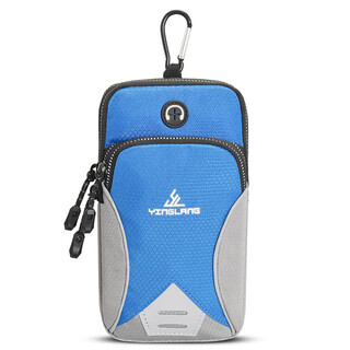 Yinglang outdoor mountaineering bag shoulder strap hanging bag mobile phone bag multi-functional shoulder crossbody bag universal wrist bag running sports bag blue