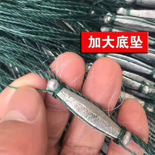 Xu qi xingyu net three-layer fish net sticky fish net weighted flow net fishing net 1.5m2m three-layer sunken net fish net fishing net white weighted three-layer sunken 1.2 meters high 25 meters long 1.5 fingers