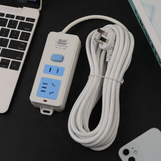 High-power household socket long-line plug-in strip with wire terminal board independent switch plug-in board dormitory drag strip single switch 2-position socket 7 holes self-wiring 0 meter socket