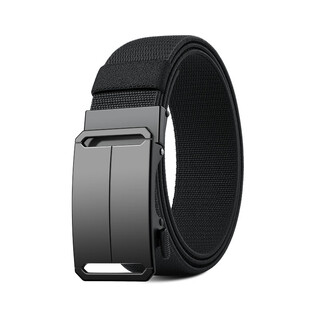 Jevi men's belt automatic buckle canvas belt elastic tactical casual trendy elastic belt holiday gift