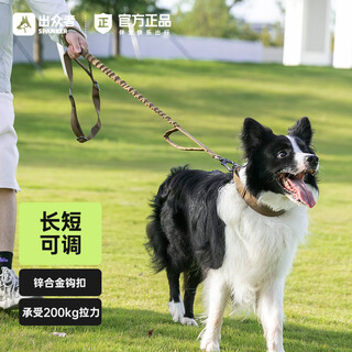 Outstanding dog leash extended dog leash medium and large dog chain adjustable dog leash golden retriever german shepherd dog leash wolf brown cob