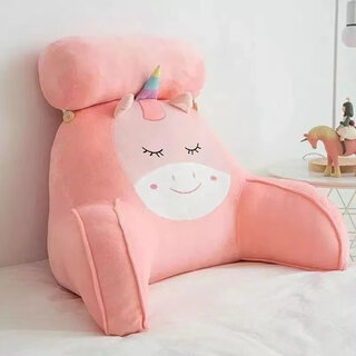Featured bedside cushion large backrest pillow bedside playing mobile phone pillow soft bag dormitory bed reading sofa unicorn independent liner removable and washable extra large cushion 80*50*30cm