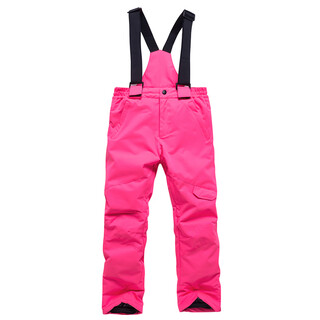 Arctic queen children's ski pants for boys and girls, winter outdoor snowboard and double board ski pants, windproof, waterproof, warm and thickened, pink s s
