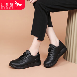 Red dragonfly casual shoes women's comfortable mom shoes women's shoes soft sole sports shoes women's shoes women's wxb343921 black 39