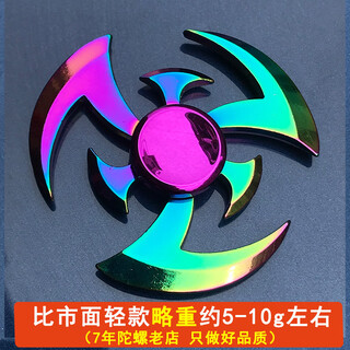 森凯哆【百款任选】指尖陀螺金属儿童手指陀螺玩具成人手尖旋转陀螺大 彩疾风手机剑 径约5.7-6.5CM(重量约36g)左右
