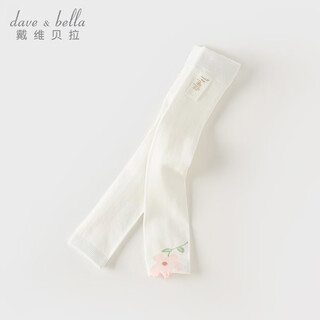 Dave&bella dance socks children's socks girls pantyhose baby baby children's socks spring and autumn leggings white socks toddler stockings off-white db1248409 3-4 years old 110cm (recommended height 100-110cm)