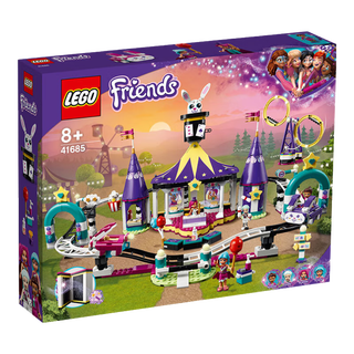80% new lego building blocks, good friends series 41685, magical amusement park roller coaster 8 years old + birthday gift, play house children's toys, girls, new in june