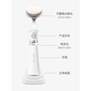 Sonic vibration cleansing instrument, pore cleaner, facial cleansing artifact, household electric cleansing brush, soft bristles, sonic vibration facial cleansing instrument