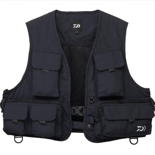 Daiwa 25 japanese daiwa dv-3425 fishing vest vest multi-function pocket waterproof black m