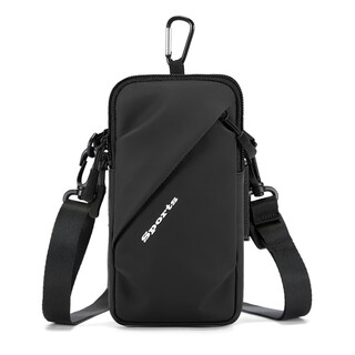 L&m running mobile phone arm bag single room cross-body bag unisex wrist bag sports fitness equipment mobile phone waterproof arm bag black