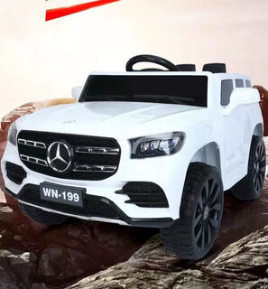Mercedes-benz children's electric car four-wheeled adult and baby toy car off-road internet celebrity boy toyota car white four-wheel drive 12v4.5 battery