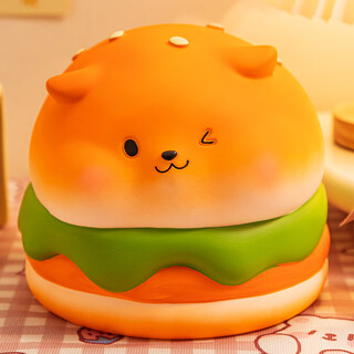 Qi le birthday gift piggy bank for women, only for children, can be deposited and taken out, large capacity, new zodiac piggy bank for boys, hamburg puppy (large size)